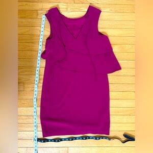 Trina Turk Women’s double ruffle dress, hot pink, Size Small